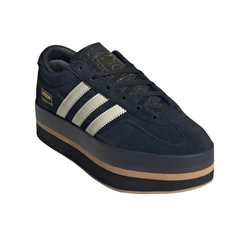 Adidas Gazelle Stack Black Cream White Women's-2