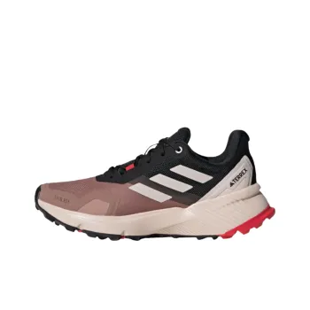 Adidas Terre Anti Slip Wear Resistant Low Top Trail Running Running Shoes Women's Black Pink