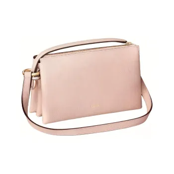 CARTIER Trinity Series Grain Calfskin Crossbody Bag, Shoulder Bag Mini Women's Light Pink