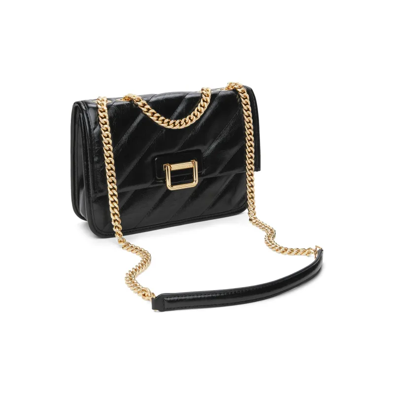 CHARLES&KEITH PU Shoulder Bag Small Size Women's _Nsec Black/Milk White-2