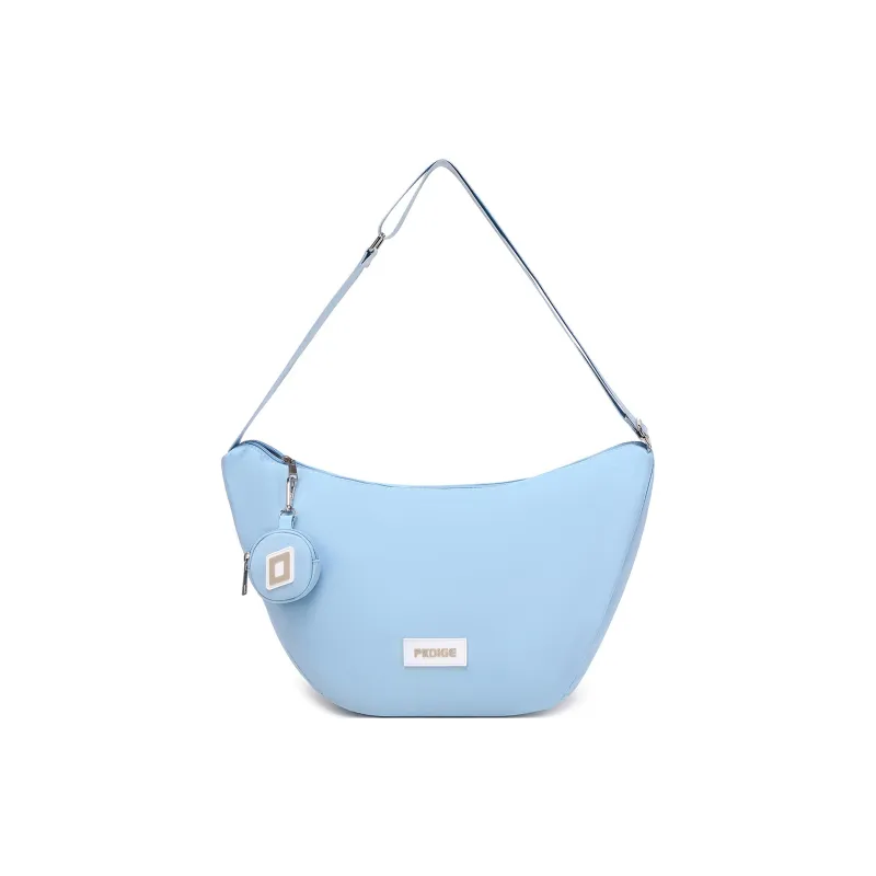 TAKI Nylon Lightweight Versatile Crossbody Bag Shoulder Bag Regular Unisex Blue/Black/Ecru-0
