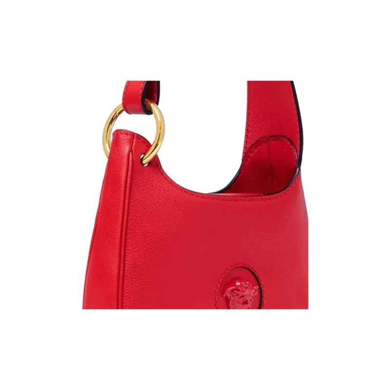 FANSIZHE La Medusa Cow Leather Hobo Bag Dual-Use Shoulder Bag Women's Red-3