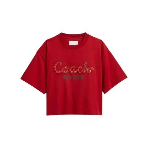 COACH T-Shirts Women's Red