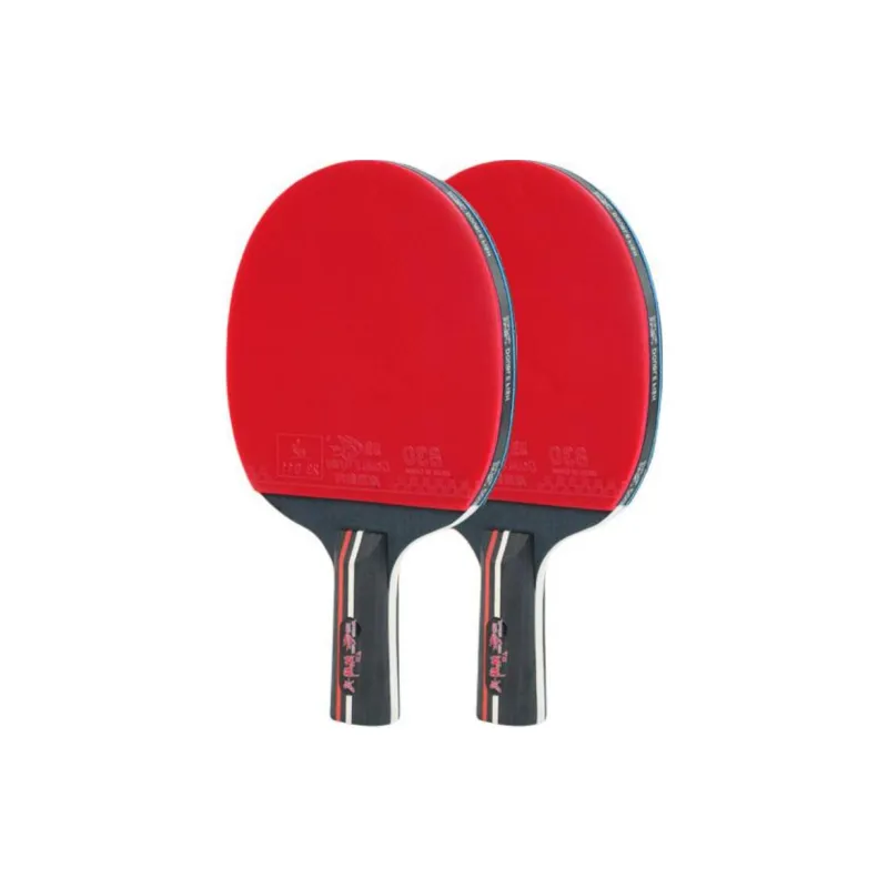 DOUBLEFISH Qilin Style Ping Pong Paddles Unisex Pure Wood Red-1