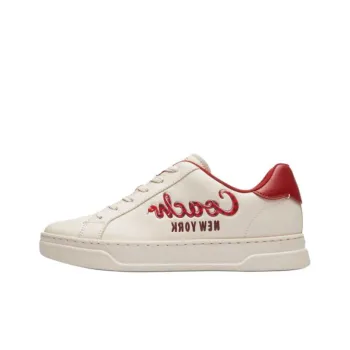 COACH Highline Low Top Skateboard Shoes Women's Red