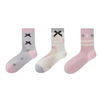MADALLO Mid Calf Socks Women's 3 Pack