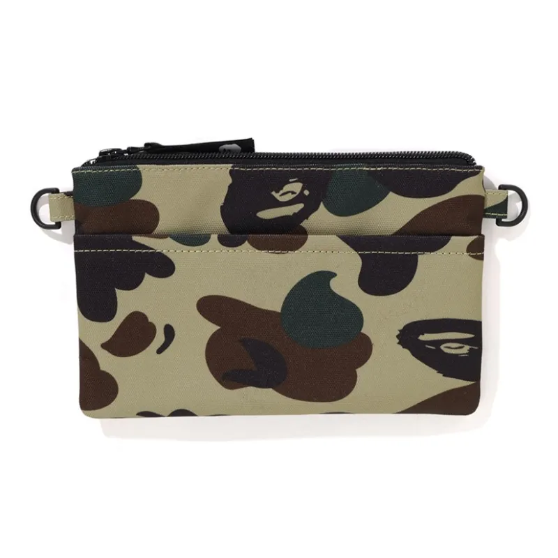 A BATHING APE Polyester Crossbody Bag Kids' Green/Yellow-5