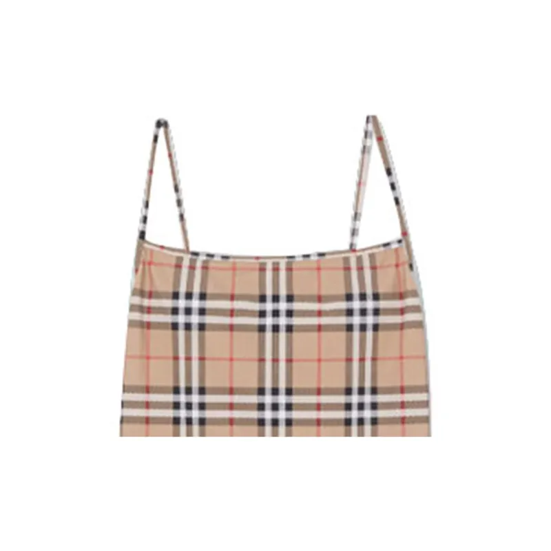 Burberry Women's Vintage Check One-piece Swimsuit Archive Beige-3