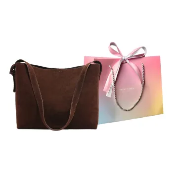 Yalu PU Shoulder Bag Women's Coffee/Black/Burgundy