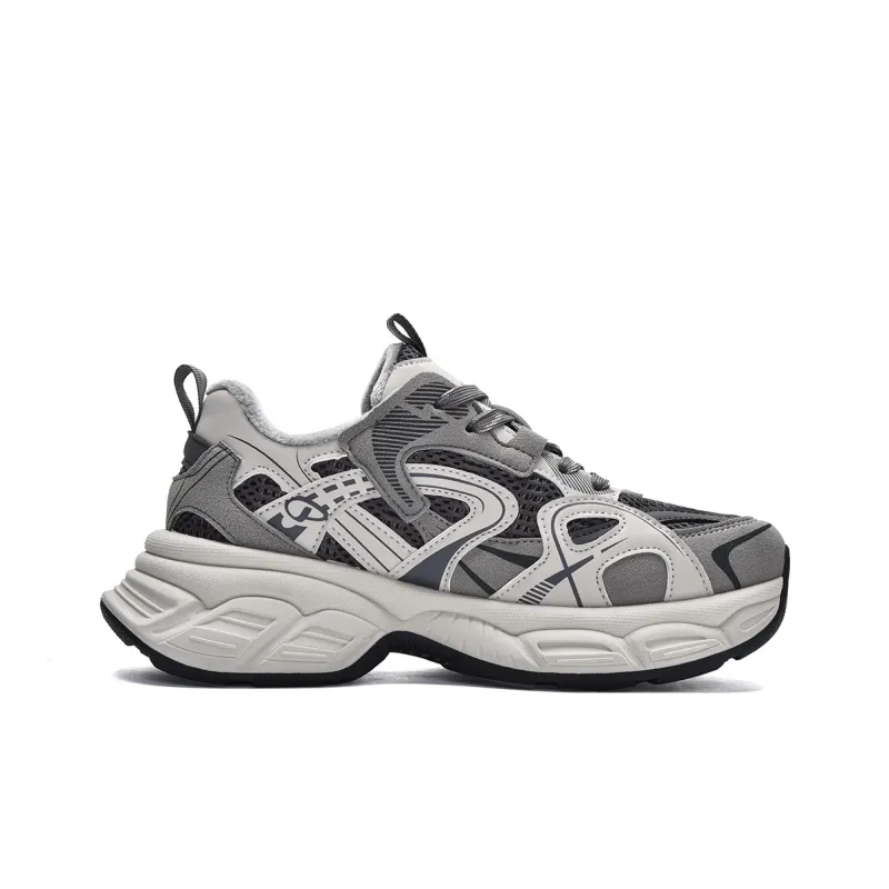 MISTERY Breathable Lightweight Low-Top Chunky Sneakers Women's-13