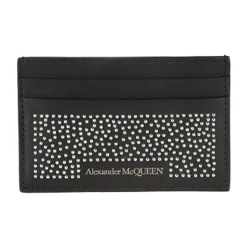 Alexander McQueen Cow Leather Wallet Men's Black