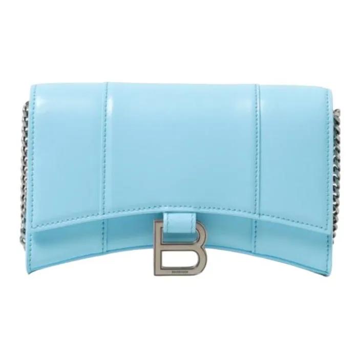 Balenciaga Tamed Calfskin Wallet Women's Sea Blue-1