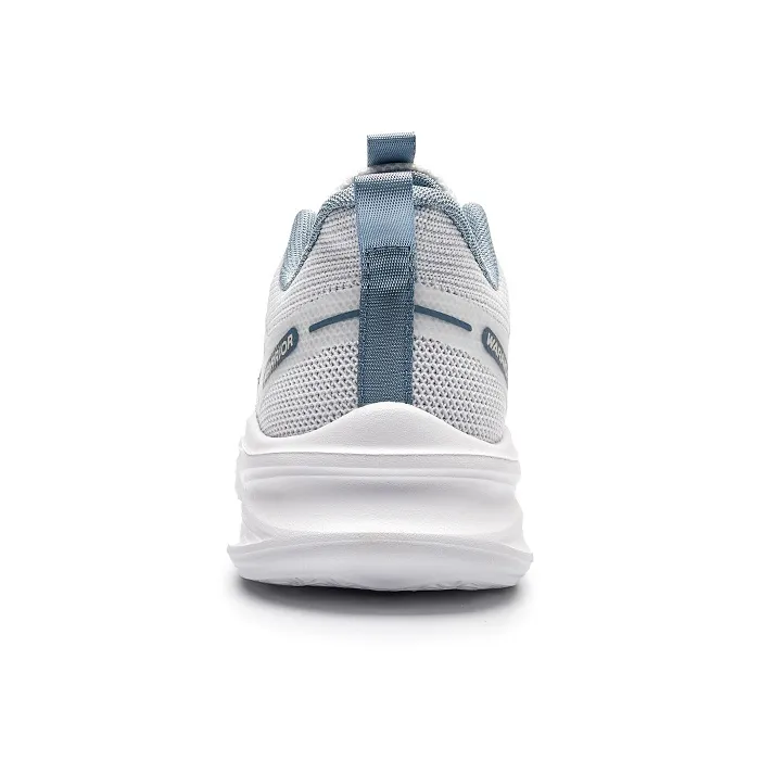 Warrior Cushioning Rebound Lightweight Breathable Low-Top Running Shoes Men's White Light Blue-3