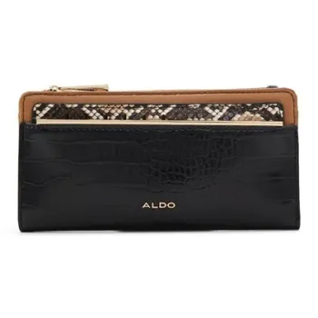 ALDO Artificial Leather Coin Card Holder Wallet Small Size Women's Mixed Color/Cream