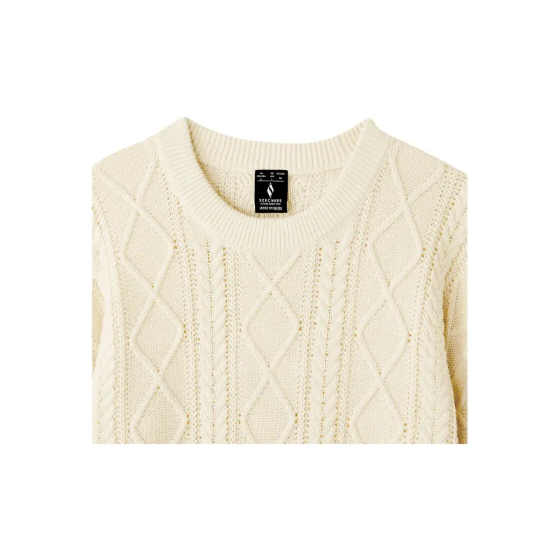 Skechers Sweater Men's Almond Milk White-4
