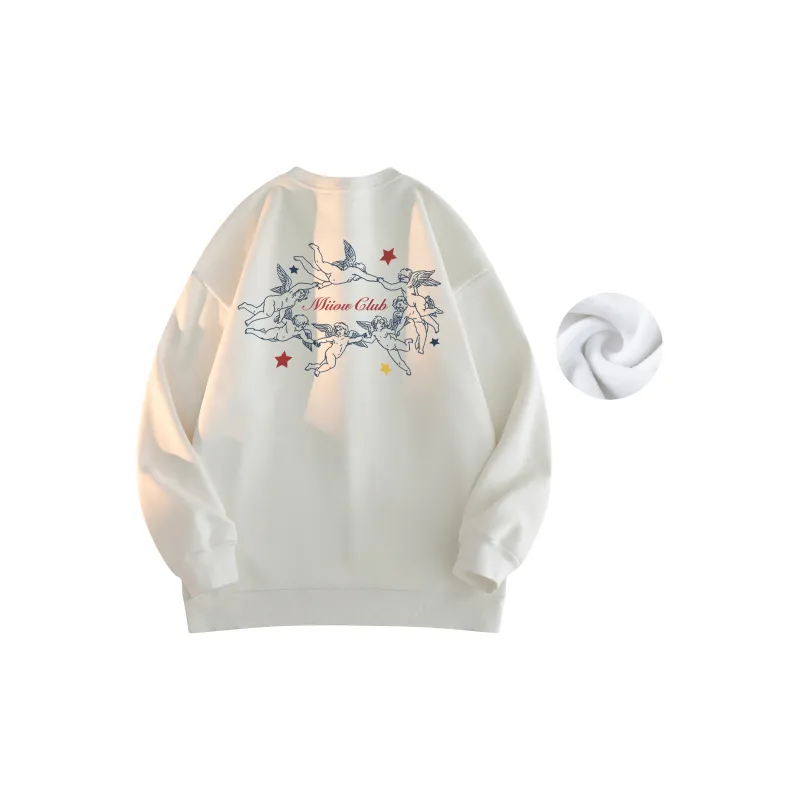 MIIOW Trend Party Series Sweatshirt Unisex White-19