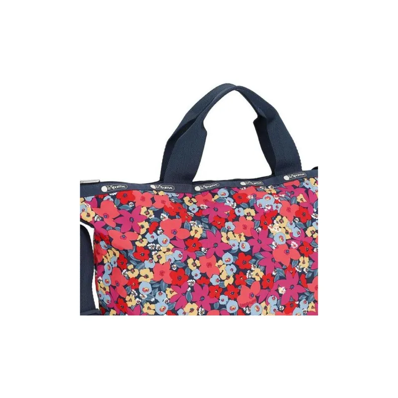 LeSportsac Polyester Tote Bag Shopping Bag Portable Crossbody Bag Shoulder Bag Women's Red & Multicolor-3