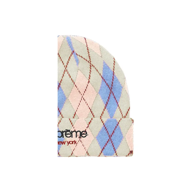 Supreme Argyle Cashmere Beanie-2
