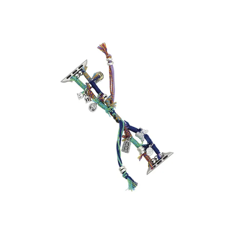 Warbler Dew Apple Compatibility Watch Band Woven Pull Cord Material-2