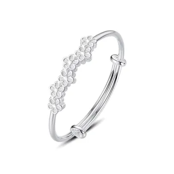LIPSW 999 Fine Silver Bangles Women's