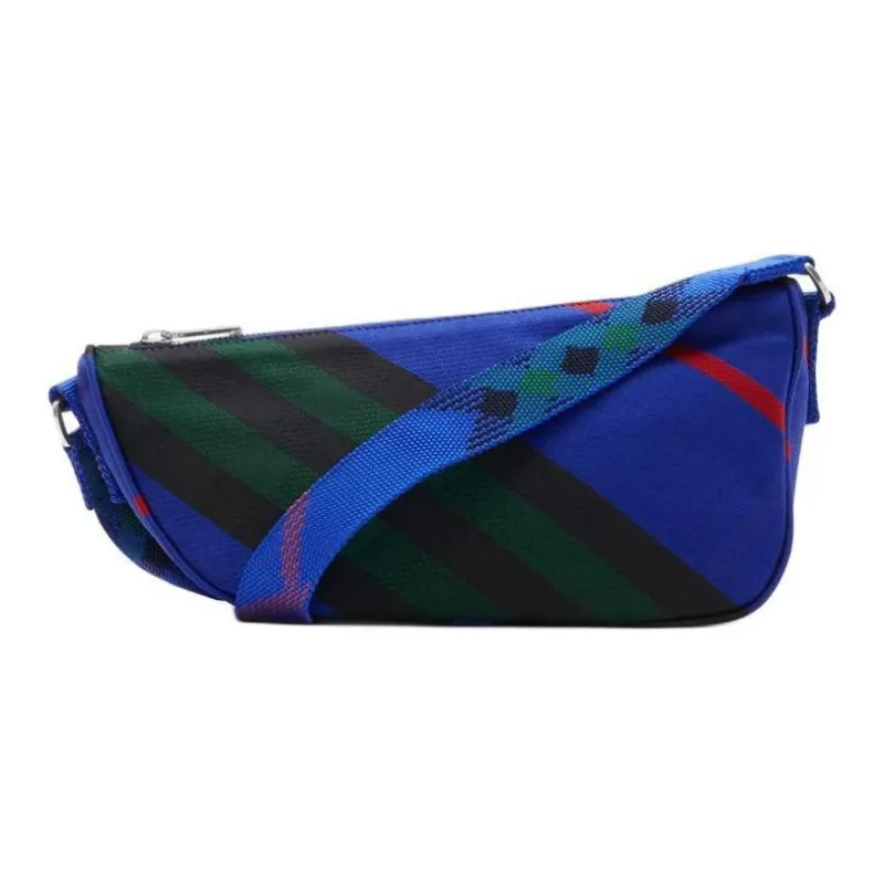 Burberry Shield Polyester Messenger Bag Shoulder Bag Crossbody Bag Small Size Men's Knight Blue-1