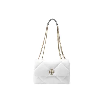 TORY BURCH Kira Diamond Quilt Convertible Shoulder Bag Blanc