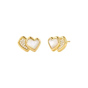 Amber Lollipop AMOUR Collection Shell Stud Earrings Women's