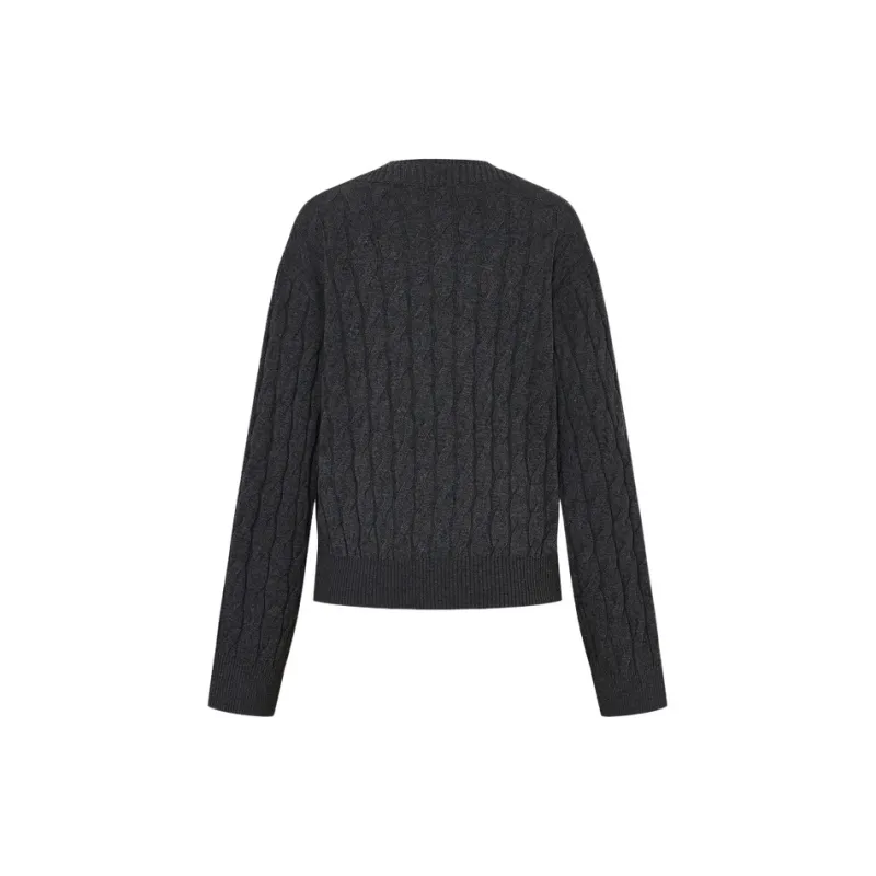 MOCO Knitwear Women's Dark Heather Gray-1
