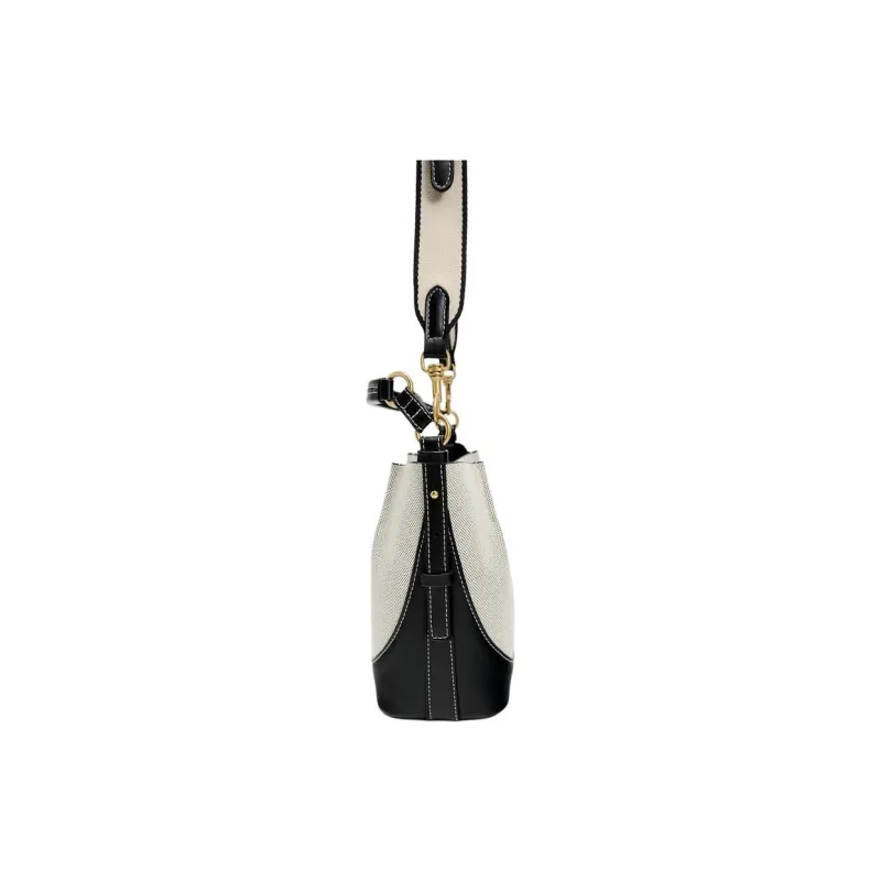 ZARA Cotton Bucket Bags Handbags Women's White-9