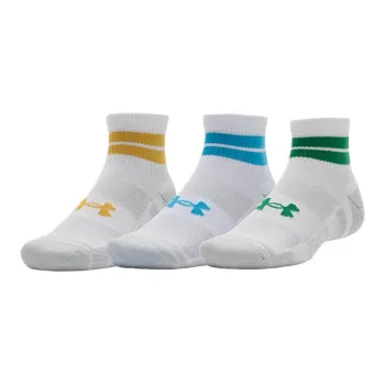 Under Armour PerformanceTech UA Mid Calf Socks Unisex 3 Pack White