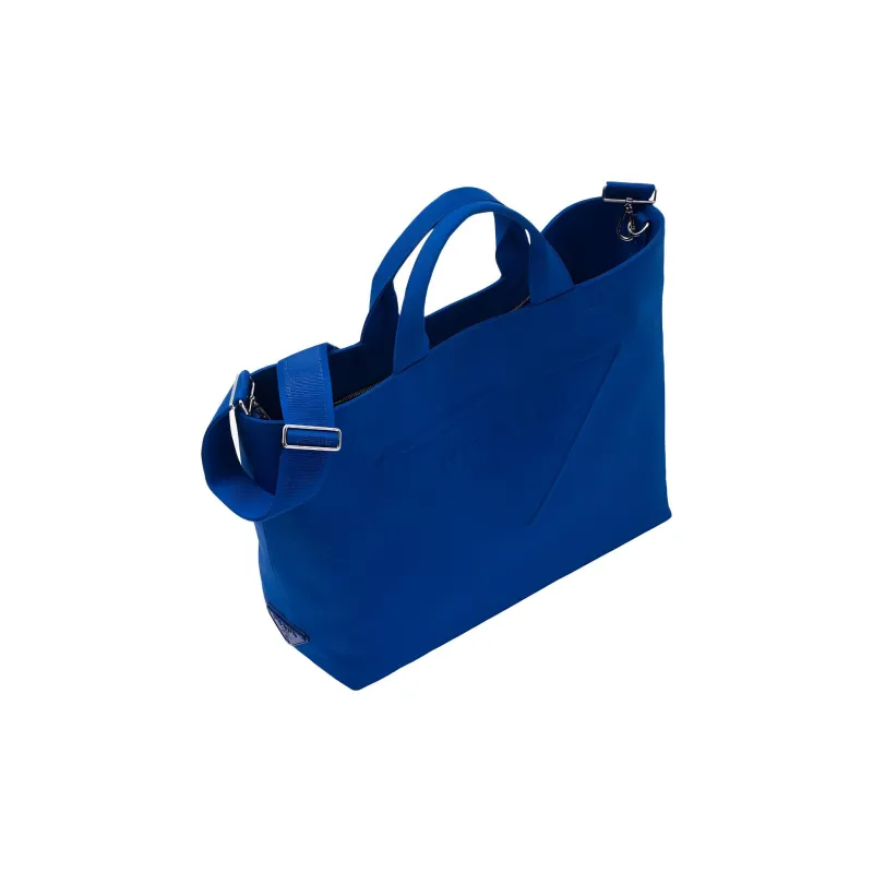 PRADA Canvas Tote Bag Shopping Bag Canvas Bag Shoulder Bag Crossbody Bag Handbag Regular Men's Dark Blue-2