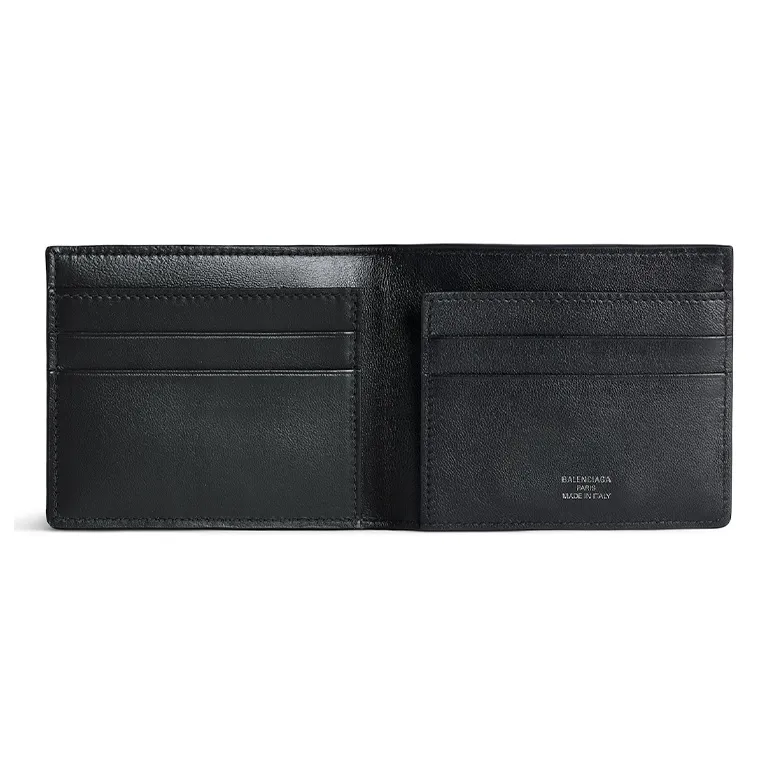 Balenciaga Rodeo Calfskin Wallet Men's Black-2