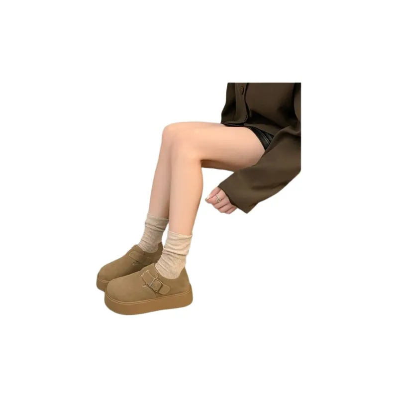 Yamada Hyakuju Home Slippers Chestnut Antelope Brown-7