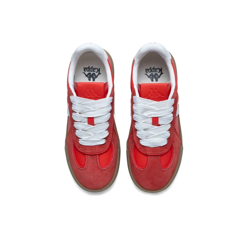 Kappa Anti Slip Wear Resistant Low Top Skateboard Shoes Women's Red-3
