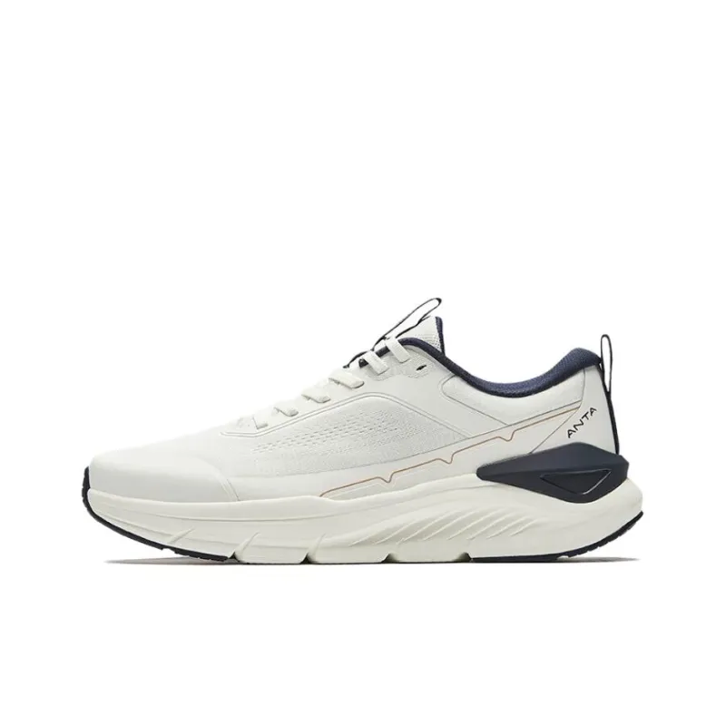 CHAOJIANTA Non slip Wear resistant Shock Absorption Low Top Casual Running Shoes Men's Ivory White-0