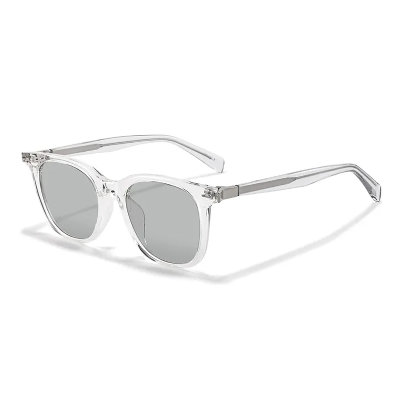Sagawa TR/Memory Plastic Plate Round Sunglasses Unisex-10
