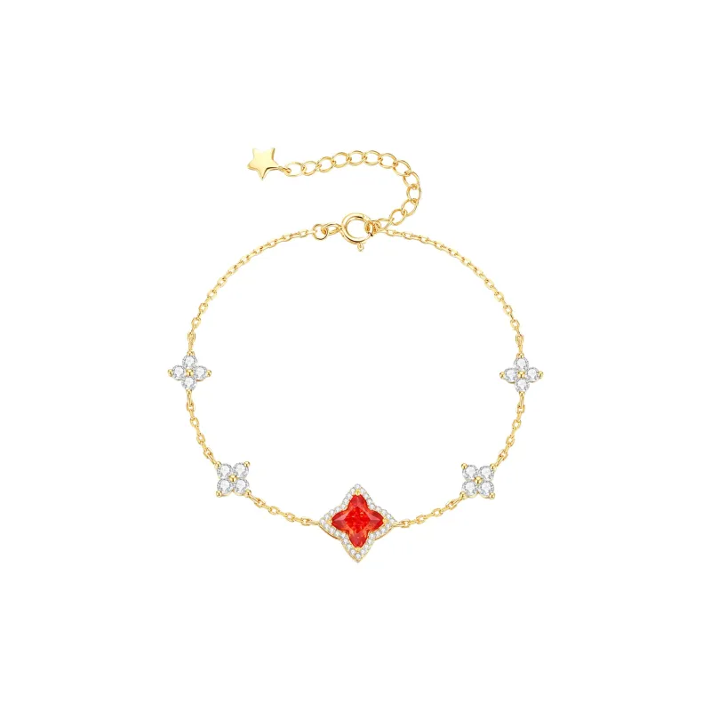 LUCKY ZHY S925 Silver Bracelets Women's-0