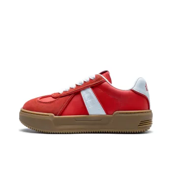 Kappa Anti Slip Wear Resistant Low Top Skateboard Shoes Women's Red