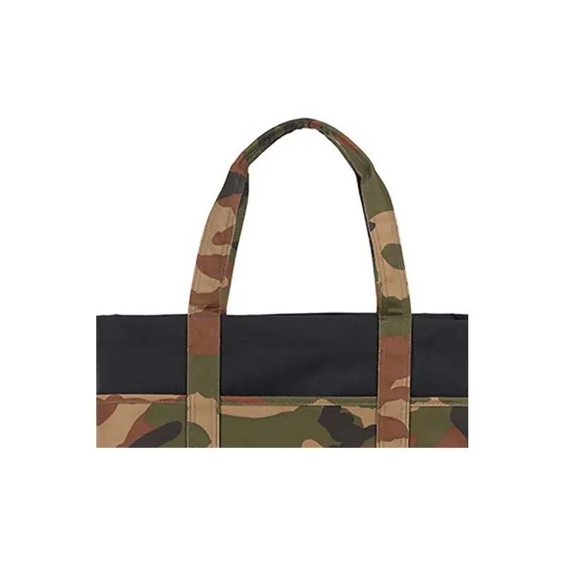 Herschel Polyester Tote Bag Shopping Bag Travel Bag Handbag Regular Unisex Forest Green Camouflage-4