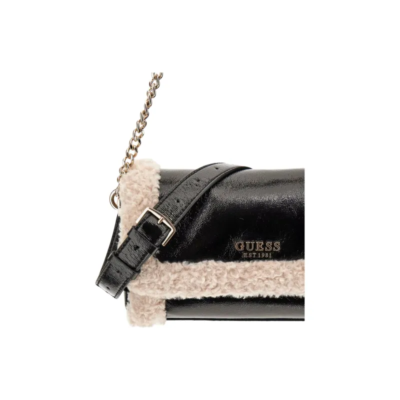 GUESS Polyurethane Crossbody Bag Shoulder Bag Women's Black-4
