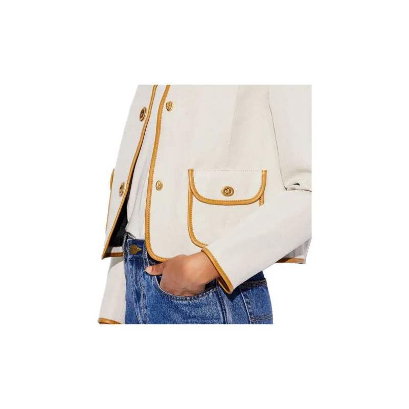 COACH Jackets Women's Cream-2