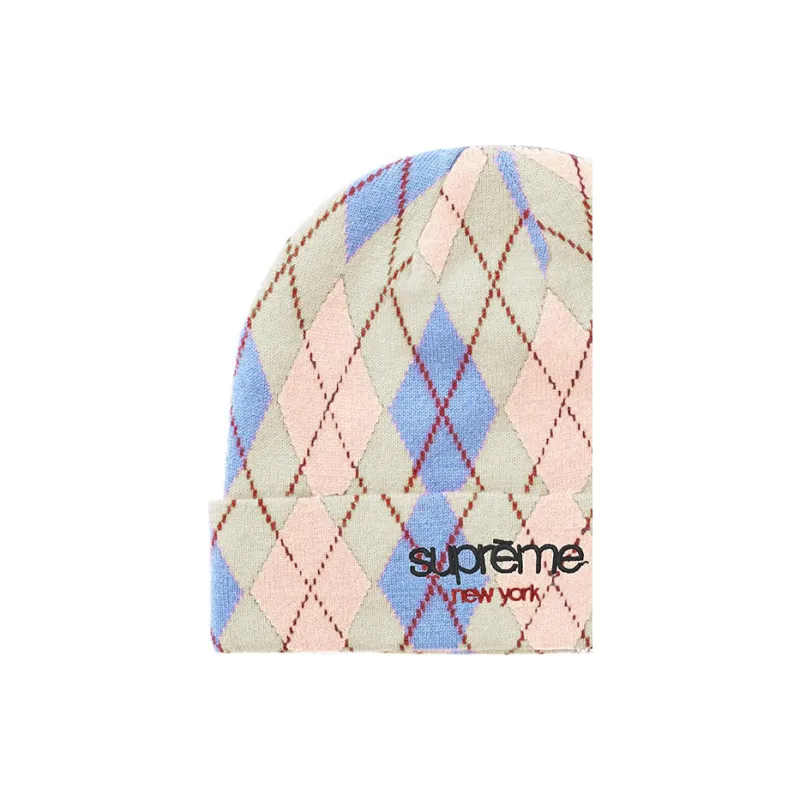 Supreme Argyle Cashmere Beanie-1