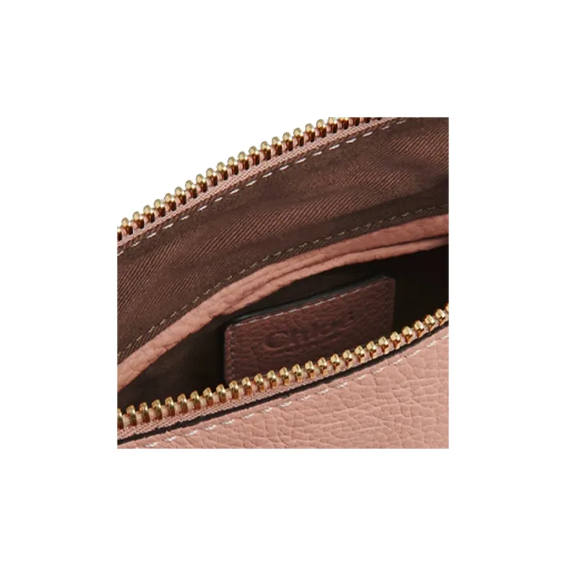 Chloe Marcie Calfskin Shoulder Bags Handbags Small Size Women's Pink-4