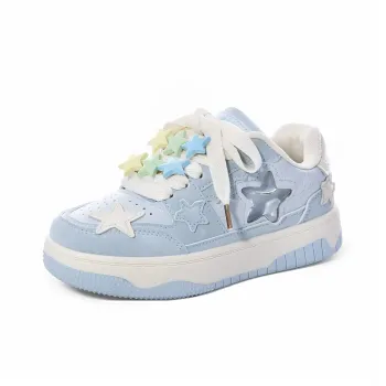 OAOQ Cushioned Wear Resistant Lightweight Breathable Low Top Skateboard Shoes Women's