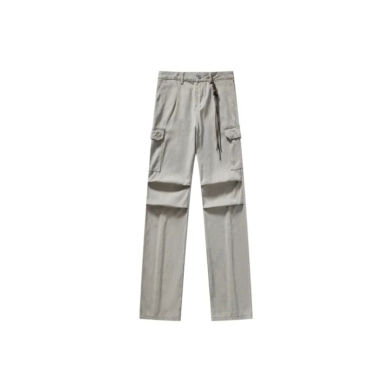 FLIM Casual Pants Unisex Apricot-7