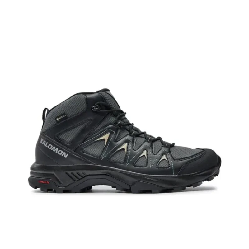 SALOMON X Braze Anti Slip Wear Resistant High Top Trekking Shoes Men's Black-1