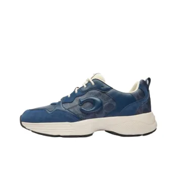 COACH STRIDER Low Top Casual Shoes Men's Dark Blue