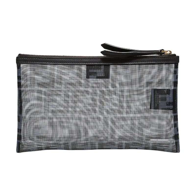 FENDI Fabric Toiletry Bag Small Size Women's Blue-2