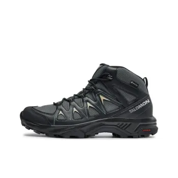 SALOMON X Braze Anti Slip Wear Resistant High Top Trekking Shoes Men's Black