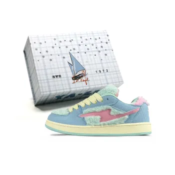 Yalu Low Top Skateboard Shoes Unisex Blue Caterpillar